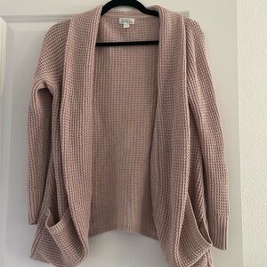 CLOSET CLEAROUT Market & Spruce Light Pink Waffle Knit Cardigan Stitch Fix Small